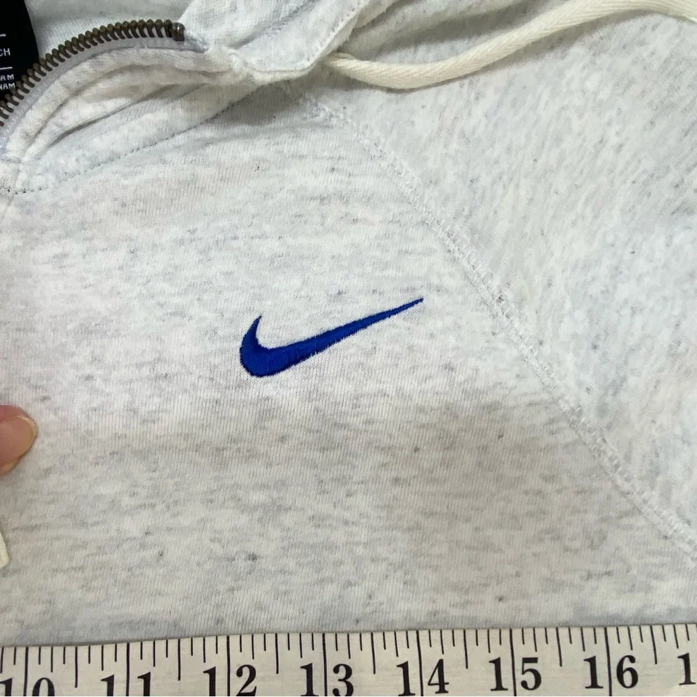 Nike Womens Heathered Gray Small Kentucky Wildcats Full Zip Raglan Hoodie Sports